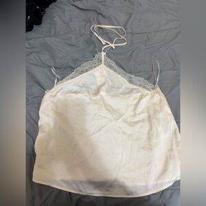 Silk Lace Halter Top